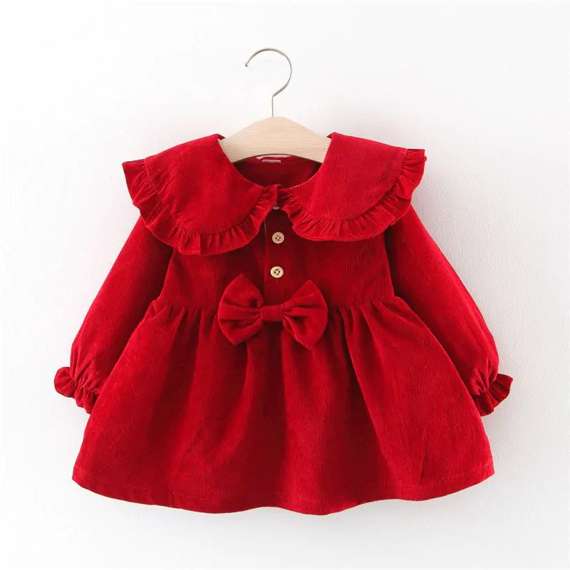 beu Imperial stof in de ogen gooien Baby Garden baby jurk rood chique - Babygarden.nl